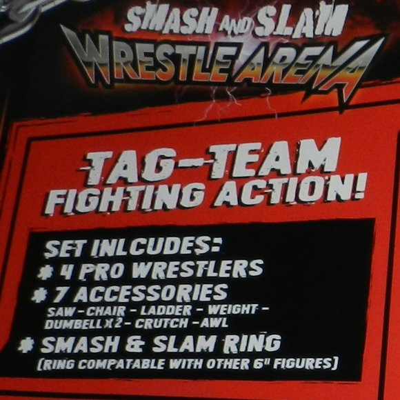 Smash and Slam Wrestlers + Arena 12Pc Tag team Playset Sealed 🆕NWT⌚SHIPS FAST💥 - Picture 7 of 16